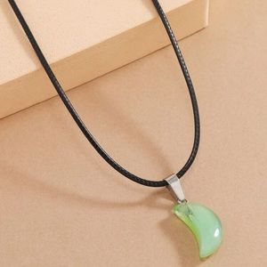 🌙 Awesome Boho Crescent Moon Gemstone Necklace 🌙